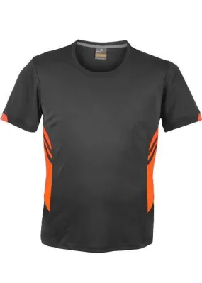 Kids Tasman Tee Slate/Neon Orange