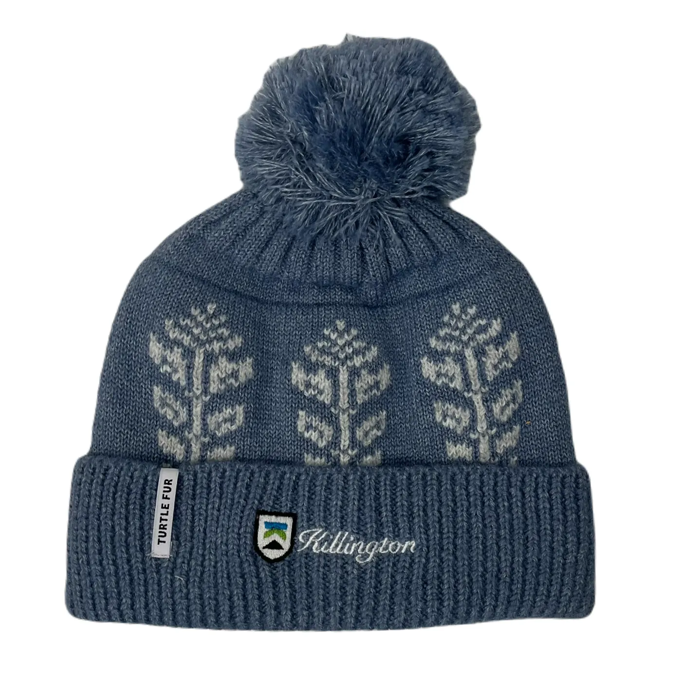 Killington Logo Turtle Fur Recycled Freya Pom Beanie