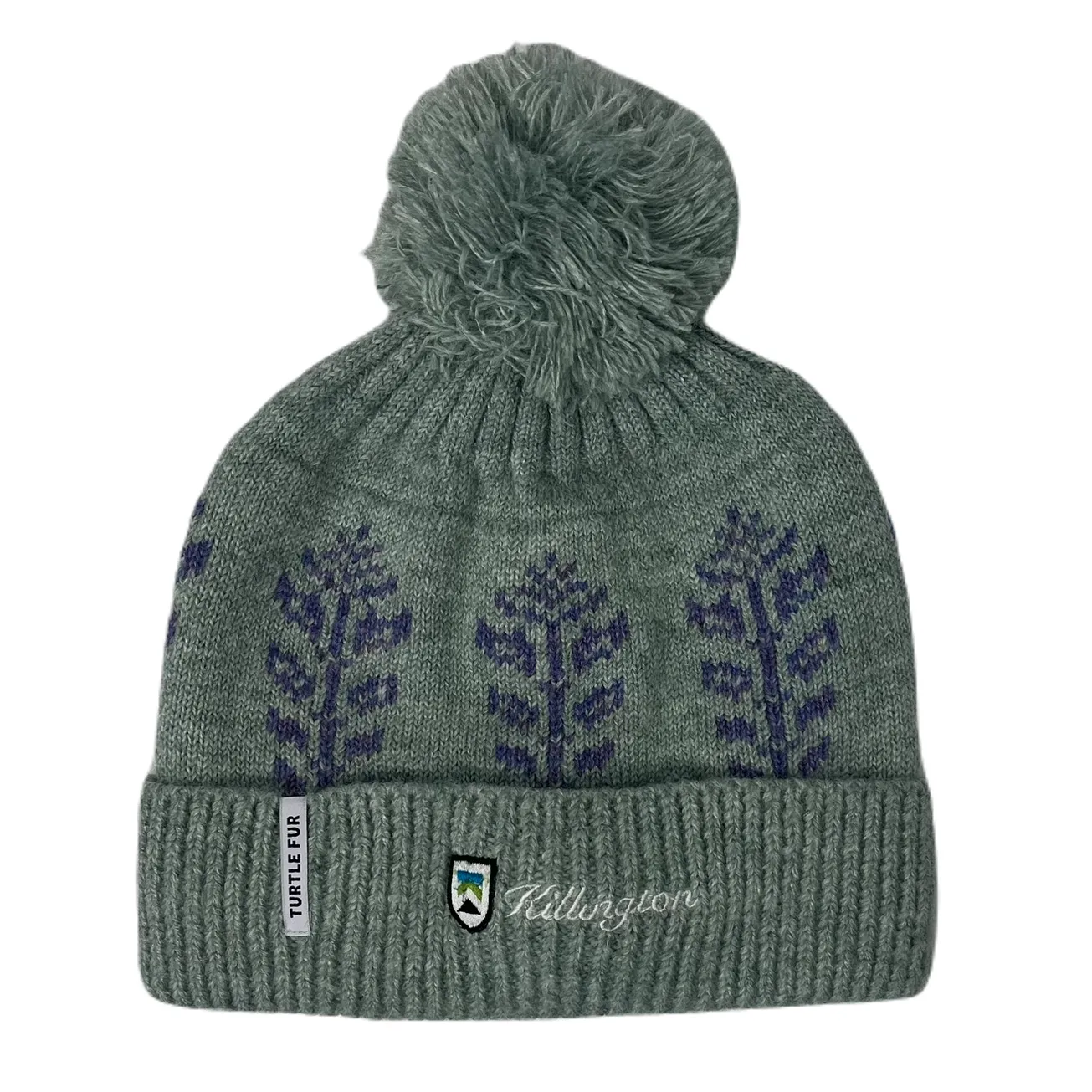 Killington Logo Turtle Fur Recycled Freya Pom Beanie