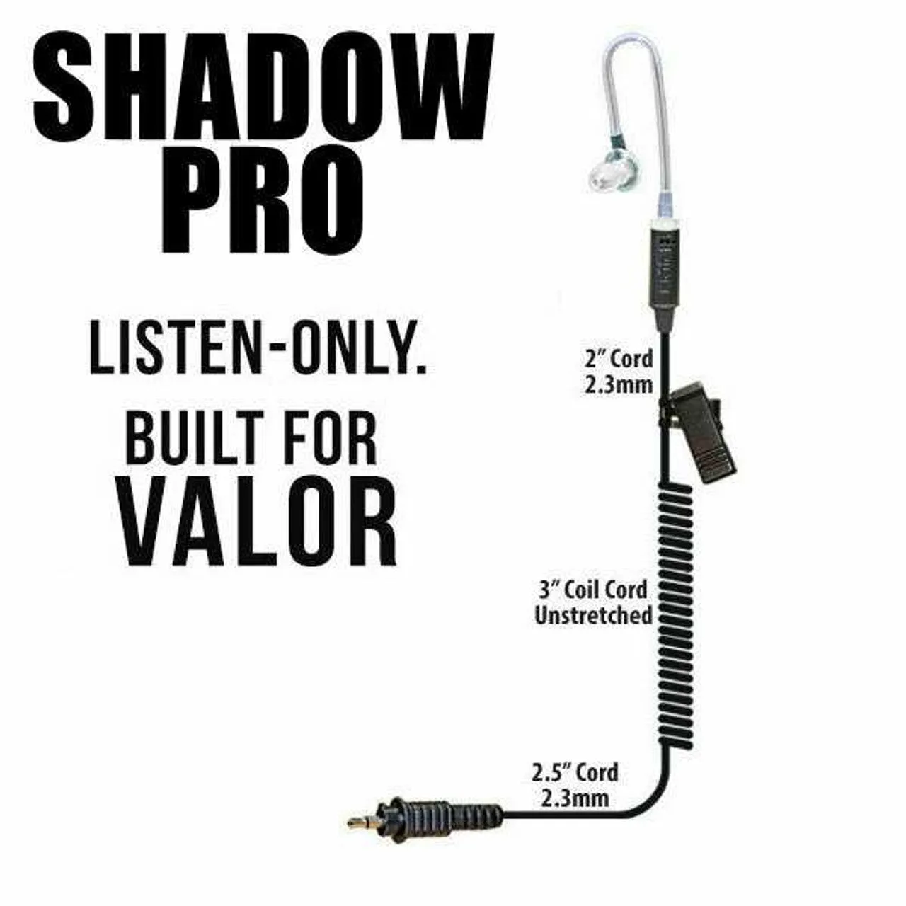 Klein Shadow-Pro Listen Only Earpiece 3.5mm