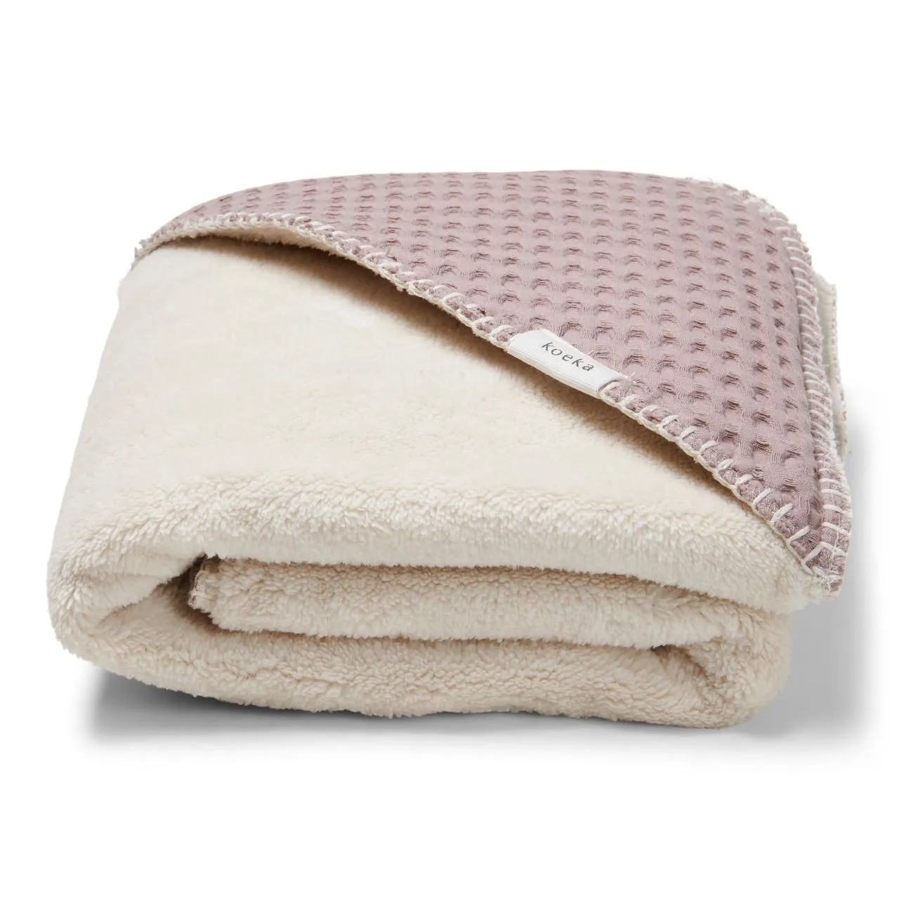 Koeka Swaddle Cloth Teddy Waffle | Mauve