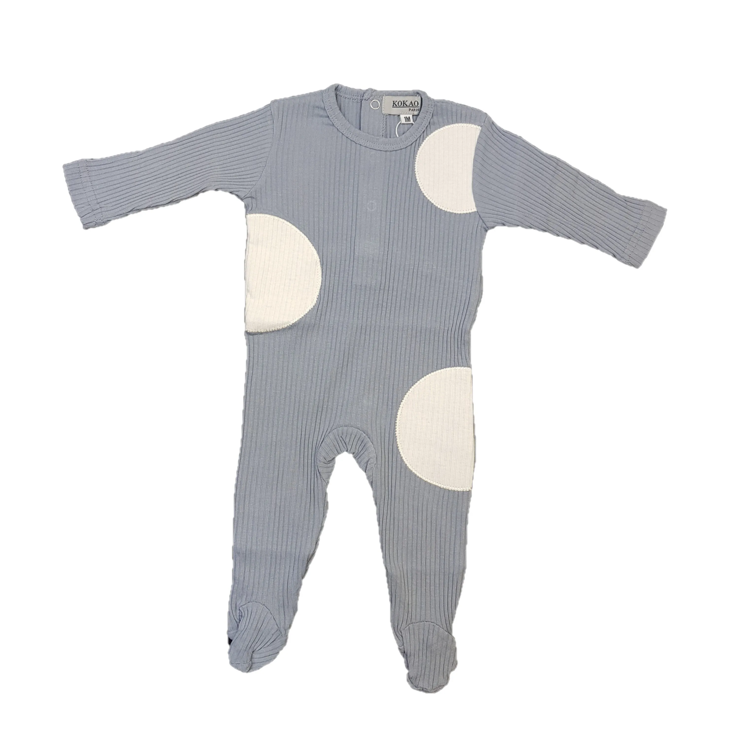 Kokao - Half Circle Ribbed Babygrow