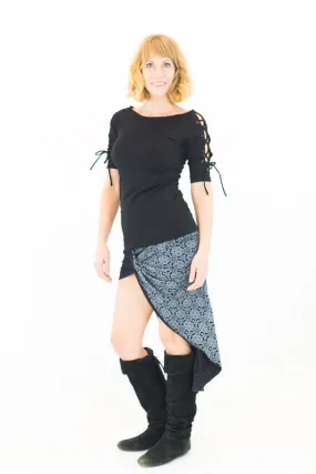 Lace up sleeve top~ FINAL SALE/DISCONTINUED