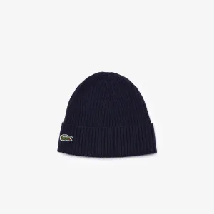 Lacoste Men's Ribbed Wool Beanie