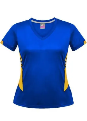 Ladies Tasman Tee Royal/Gold