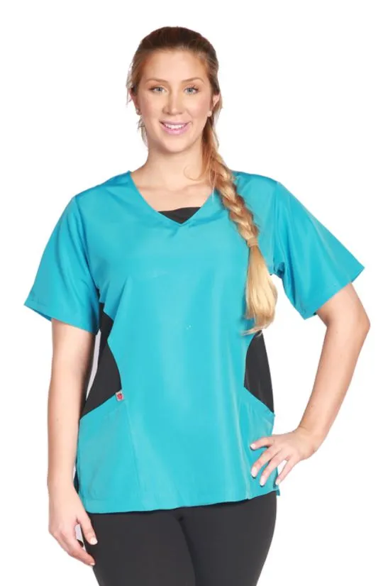 Ladybird Scrub Tunic - Turquoise