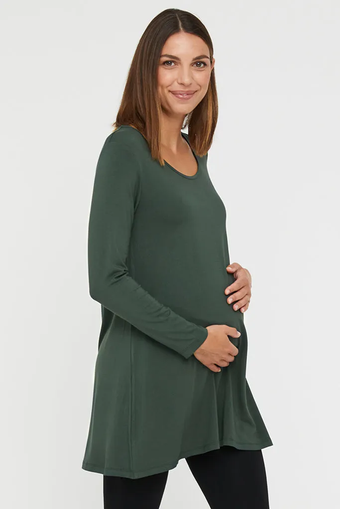 Leanne Maternity Tunic - Forest