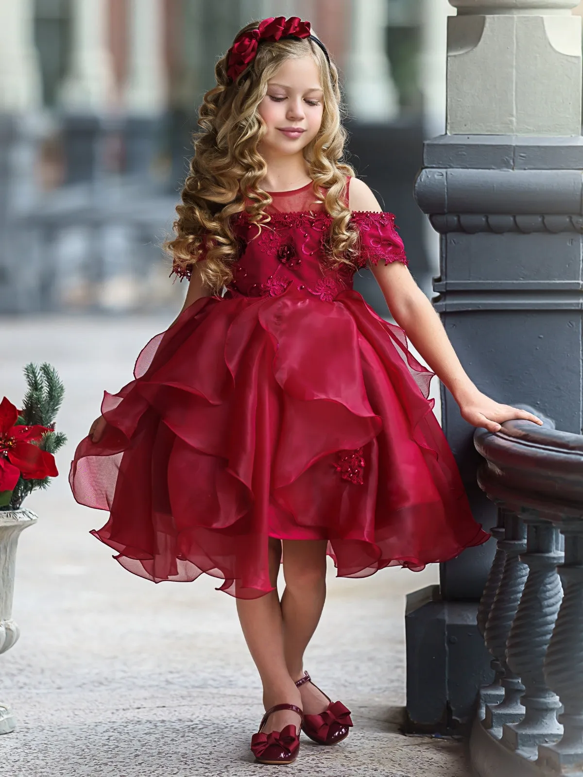 Little Princess Layered Tulle Holiday Dress