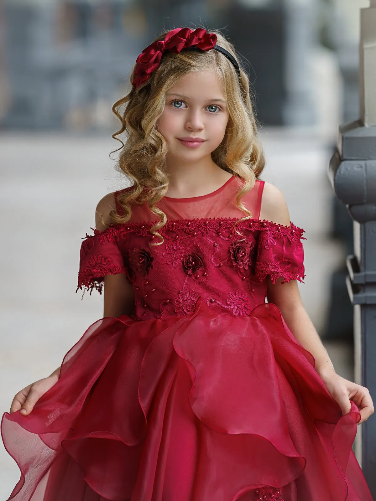 Little Princess Layered Tulle Holiday Dress