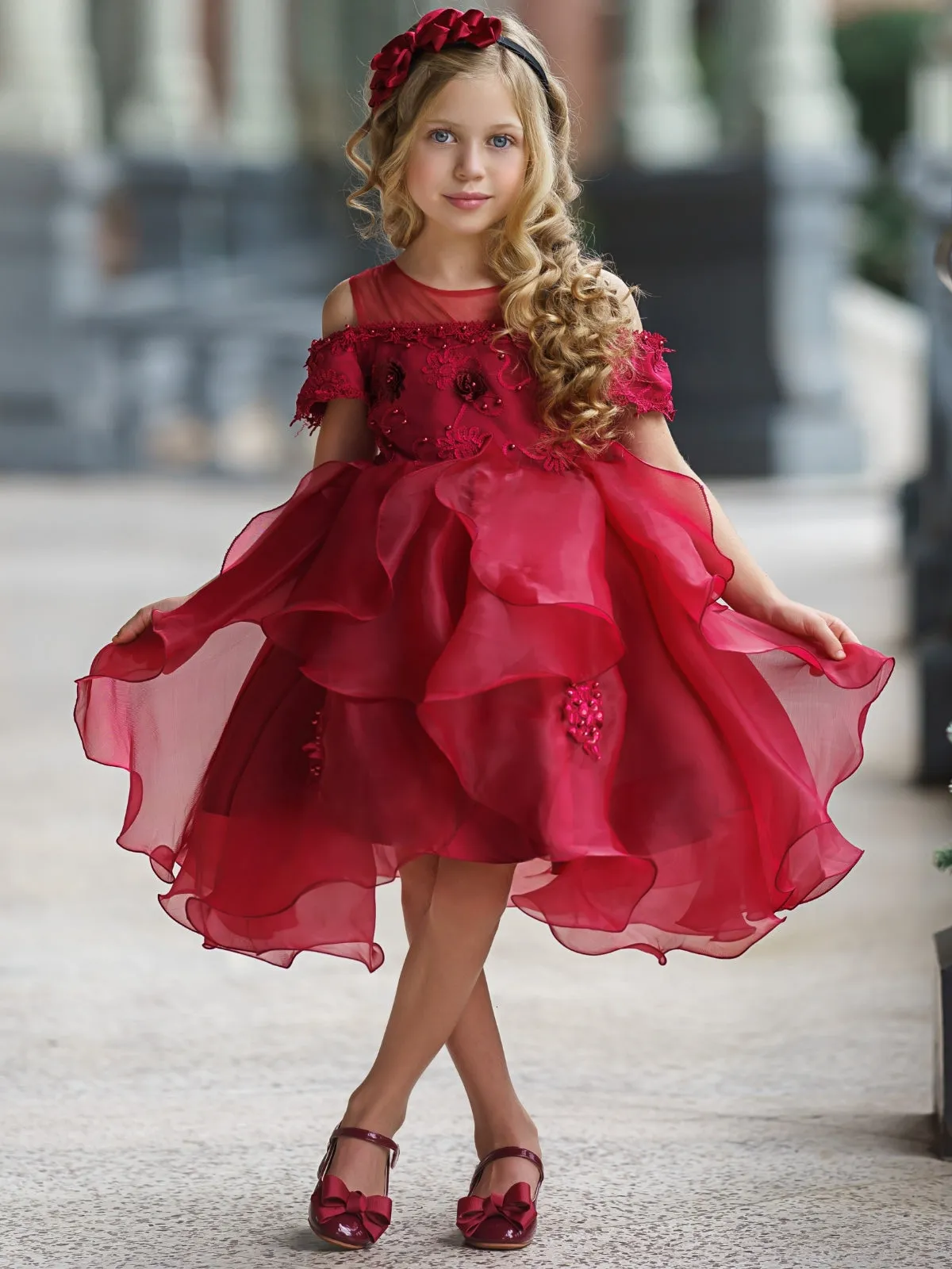 Little Princess Layered Tulle Holiday Dress