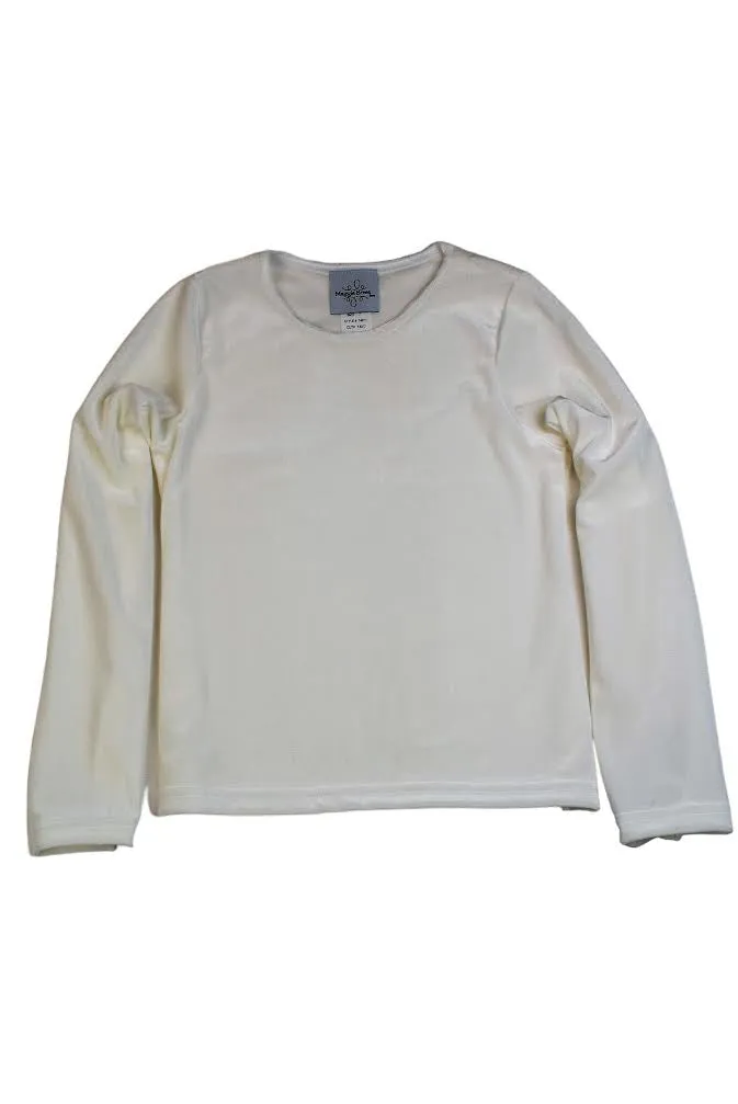 Maggie Breen Velvet Ivory Top 68701D 5007