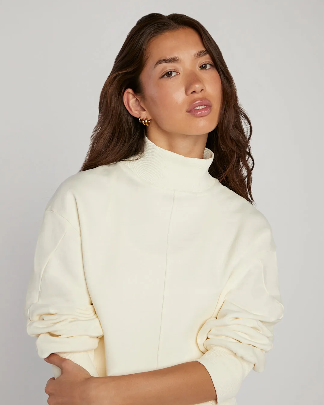 Mahany Crop Sweater - Cashmere