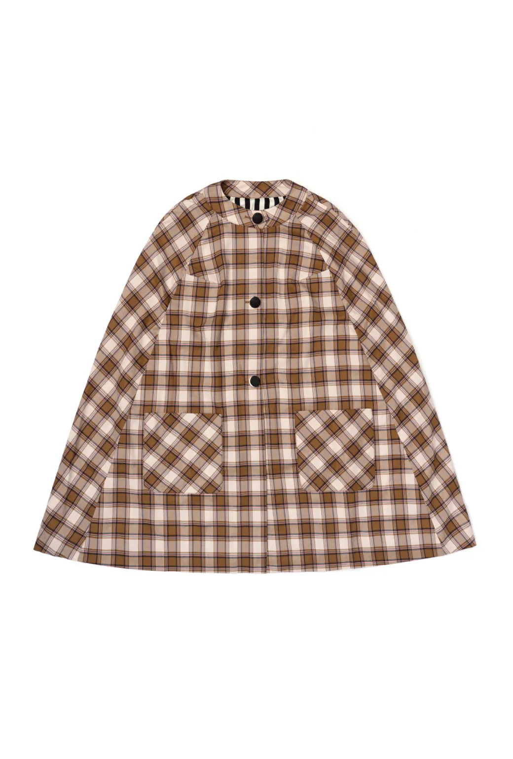 Mama Cape - Brown Plaid