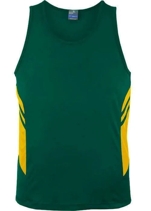 Mens Tasman Singlet Bottle/Gold