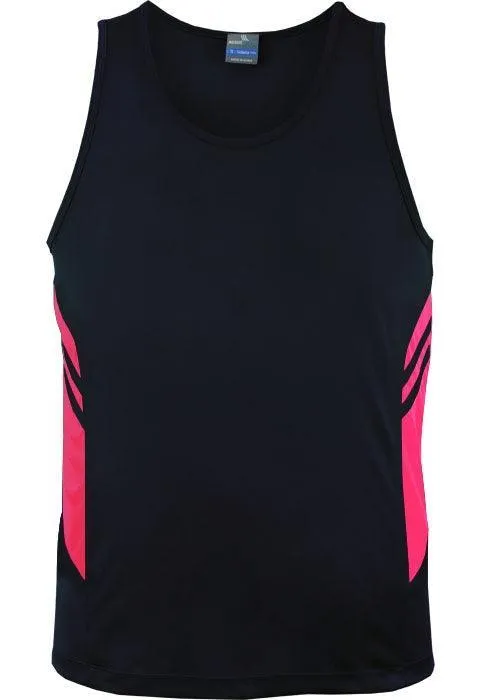 Mens Tasman Singlet Navy/Navy Pink