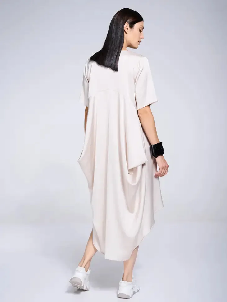 Metamorphoza Silky Midi Tunic Dress