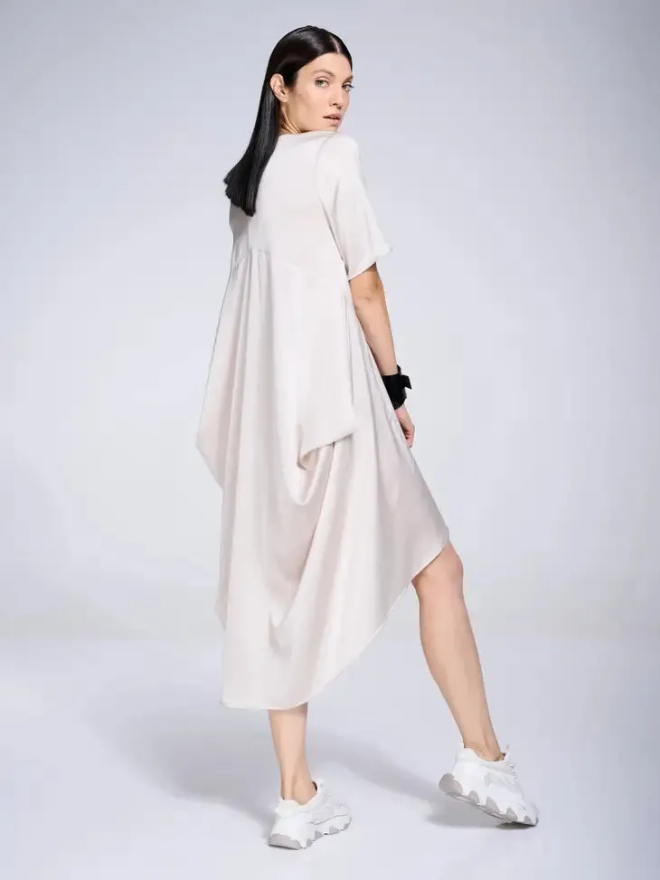 Metamorphoza Silky Midi Tunic Dress