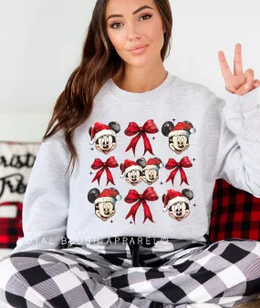 Mickey & Mickey Santa Bows Sweatshirt