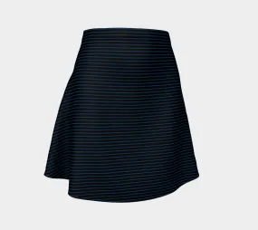 Micro Striped Flare Skirt