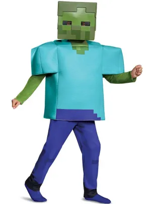 Minecraft Boys Deluxe Zombie Steve Costume