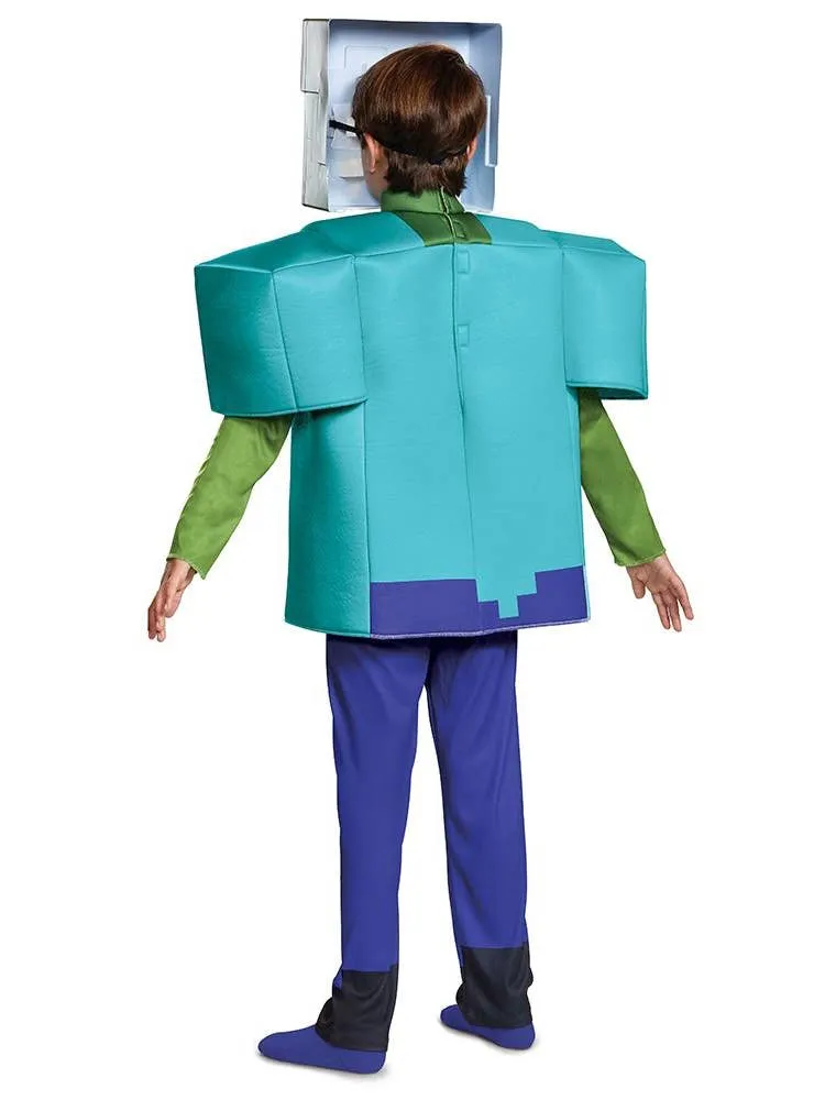 Minecraft Boys Deluxe Zombie Steve Costume