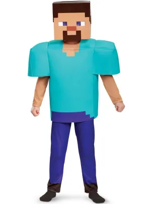 Minecraft Steve Deluxe Boys Book Week Costume