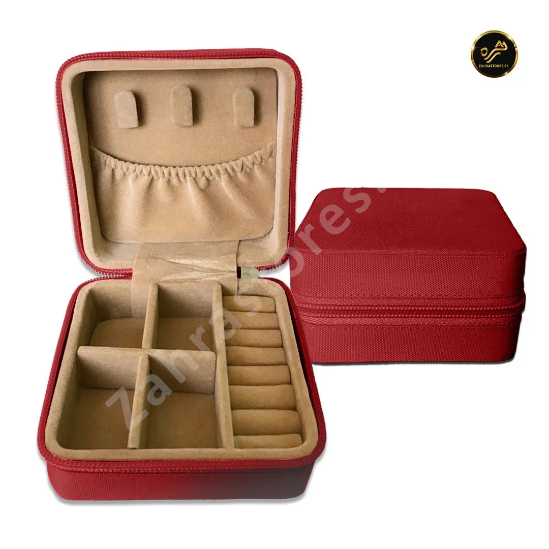 Mini Portable Travel Jewelry Case (RED)