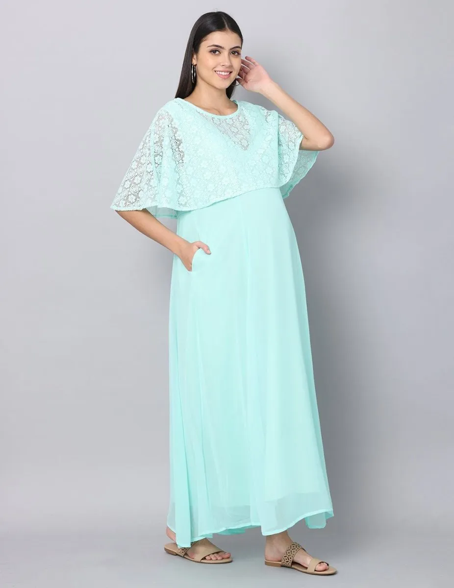 Misty Miss Jade Maternity Gown With Nursing