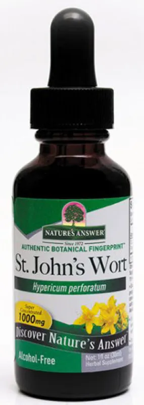 NATURE'S ANSWER - St. Johns Wort, Young Flowering Tops Extract - 1 fl. oz. (30 ml)