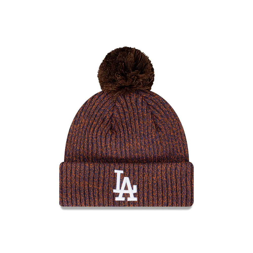 New Era Beanie MLB Seasonal Speckle Los Angeles Dodgers Walnut