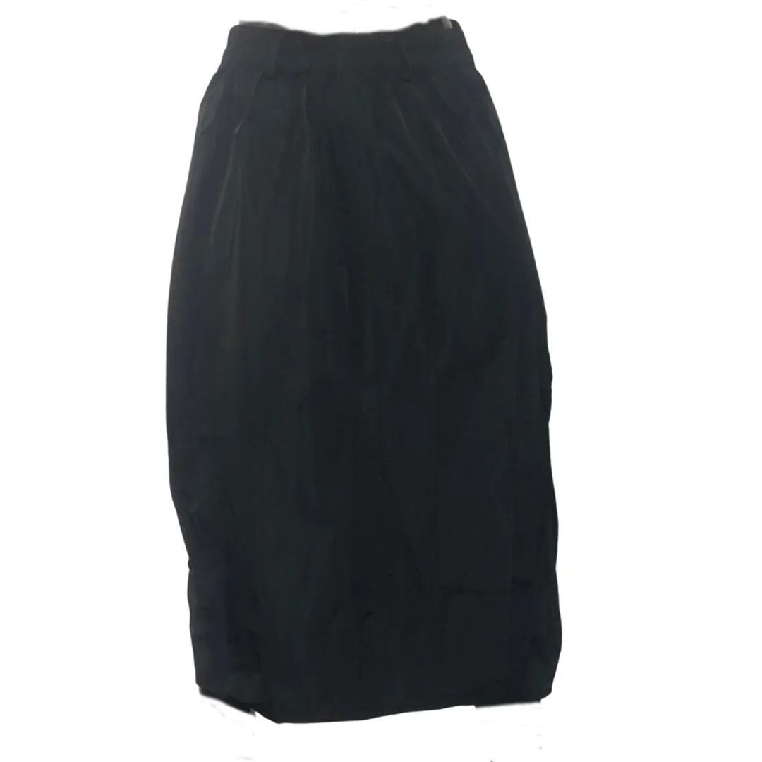 Parachute Style Tie Front Skirt - Black