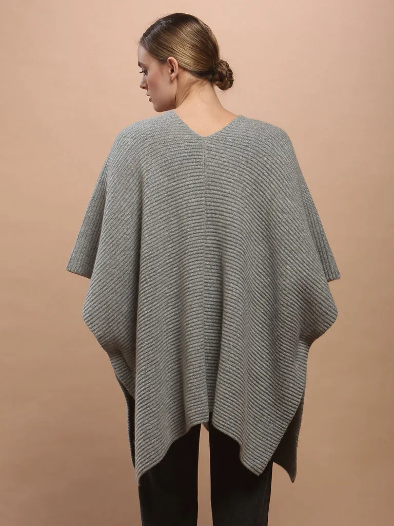 Patch Pockets Cape Cardigan