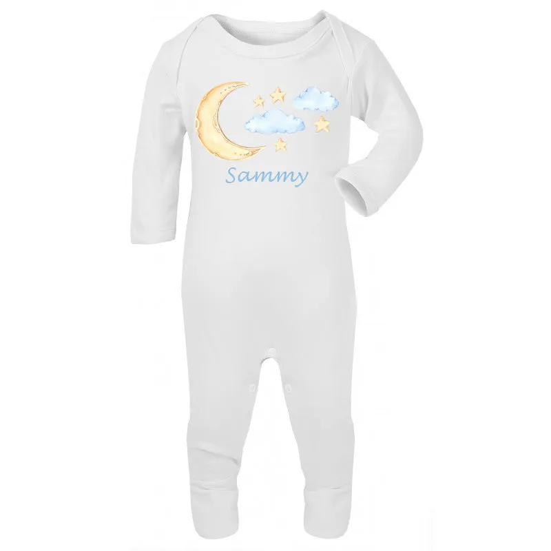 Personalized Onesie- Moon and Stars