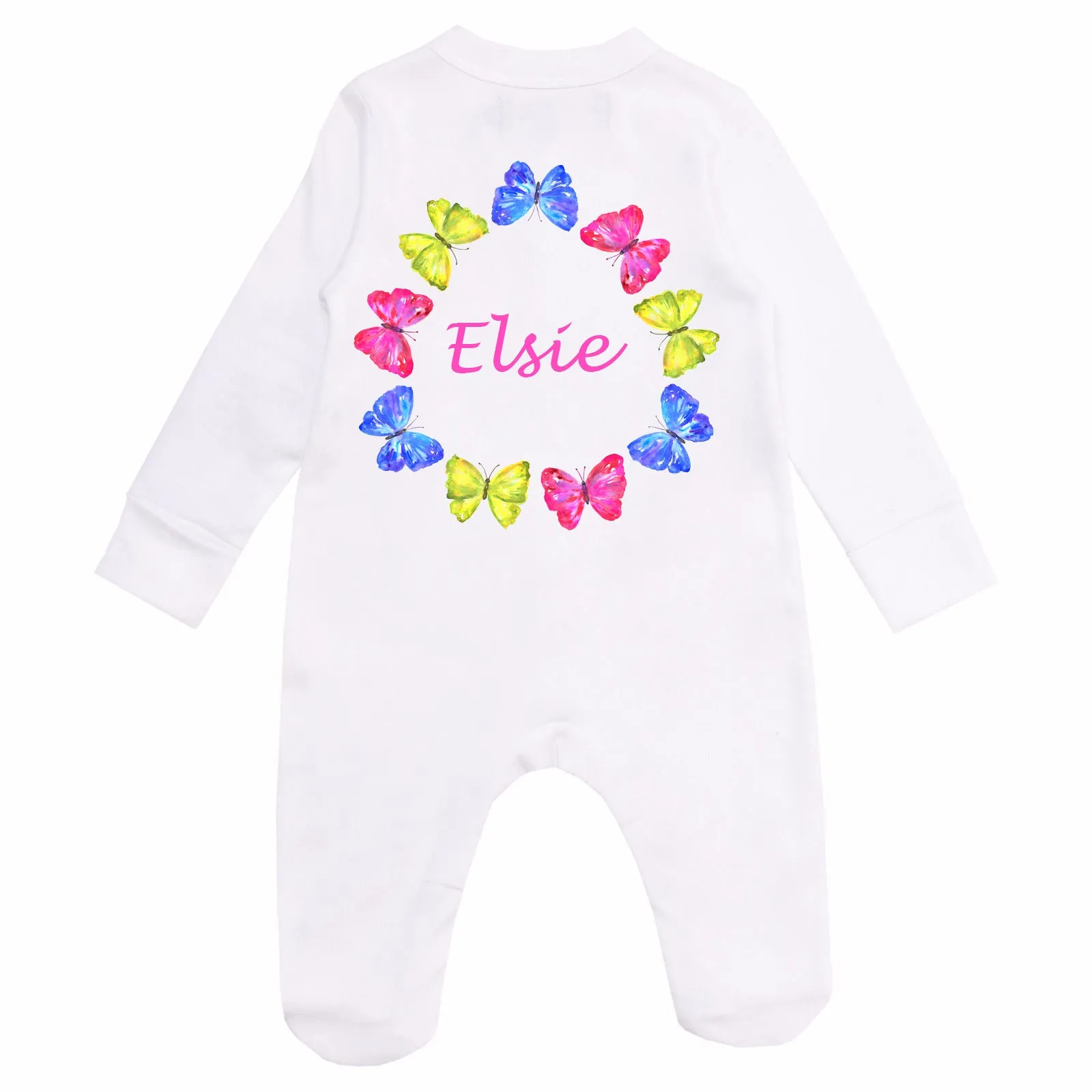 Personalized Romper-Colourful Butterflies