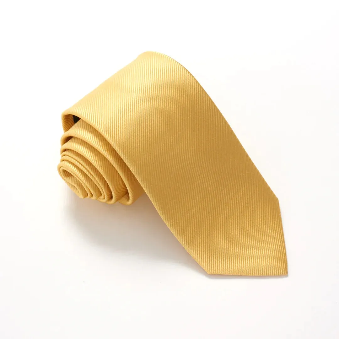 Plain Ribbed Silk Tie