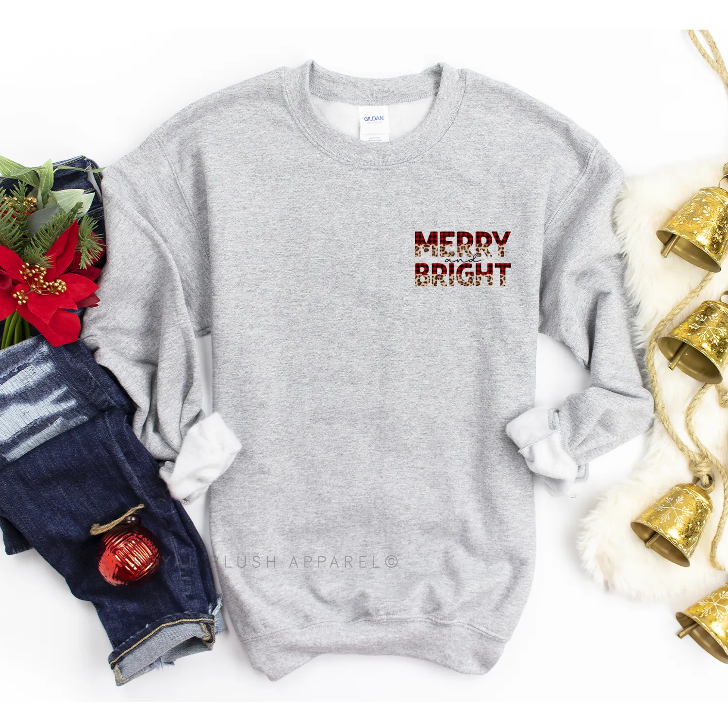 Pocket Merry And Bright Sweatshirt