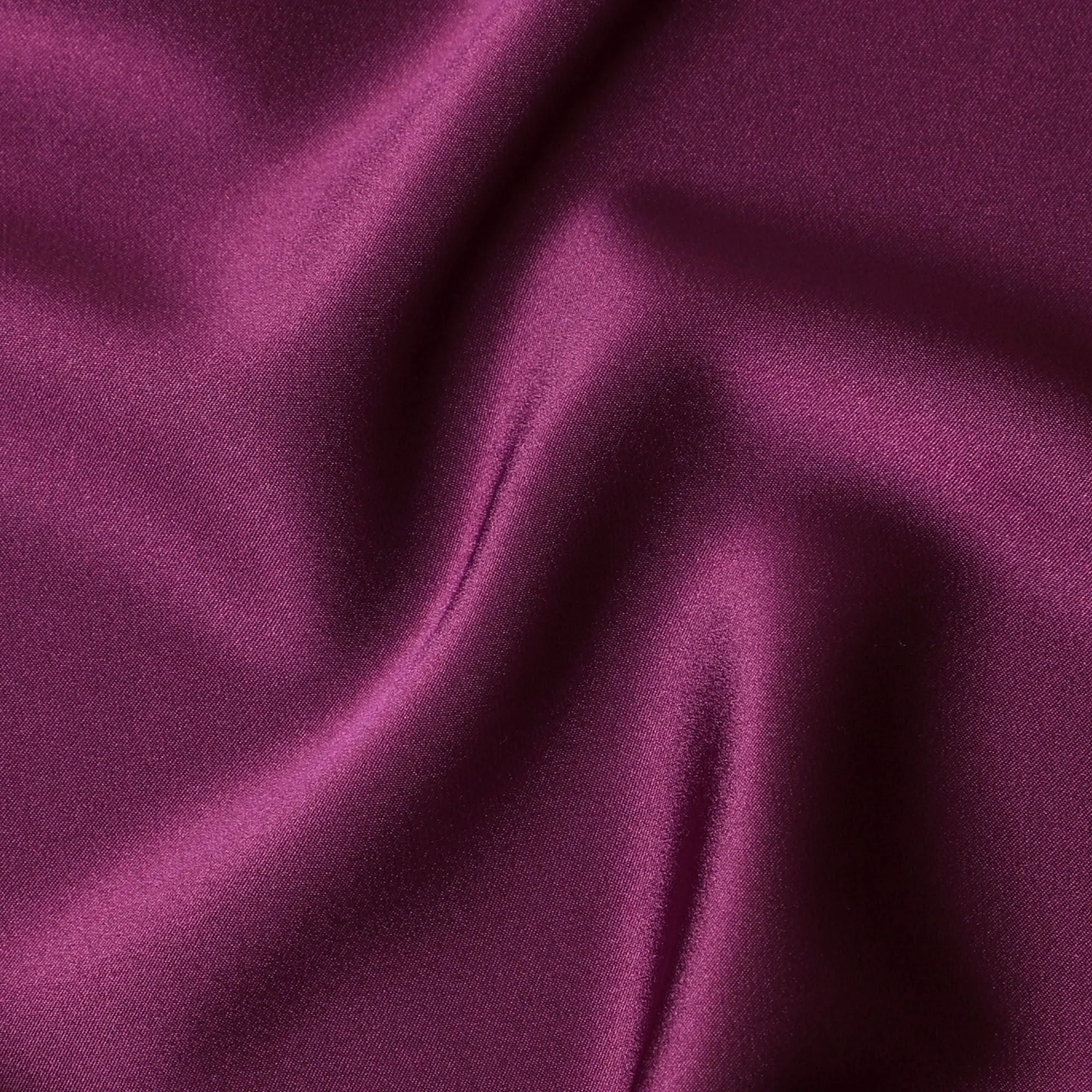 Regal Plum Crepe Satin Fabric - 140cm Wide - D18276