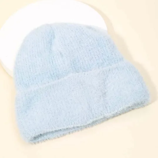 Ribbed Beanie - Baby Blue