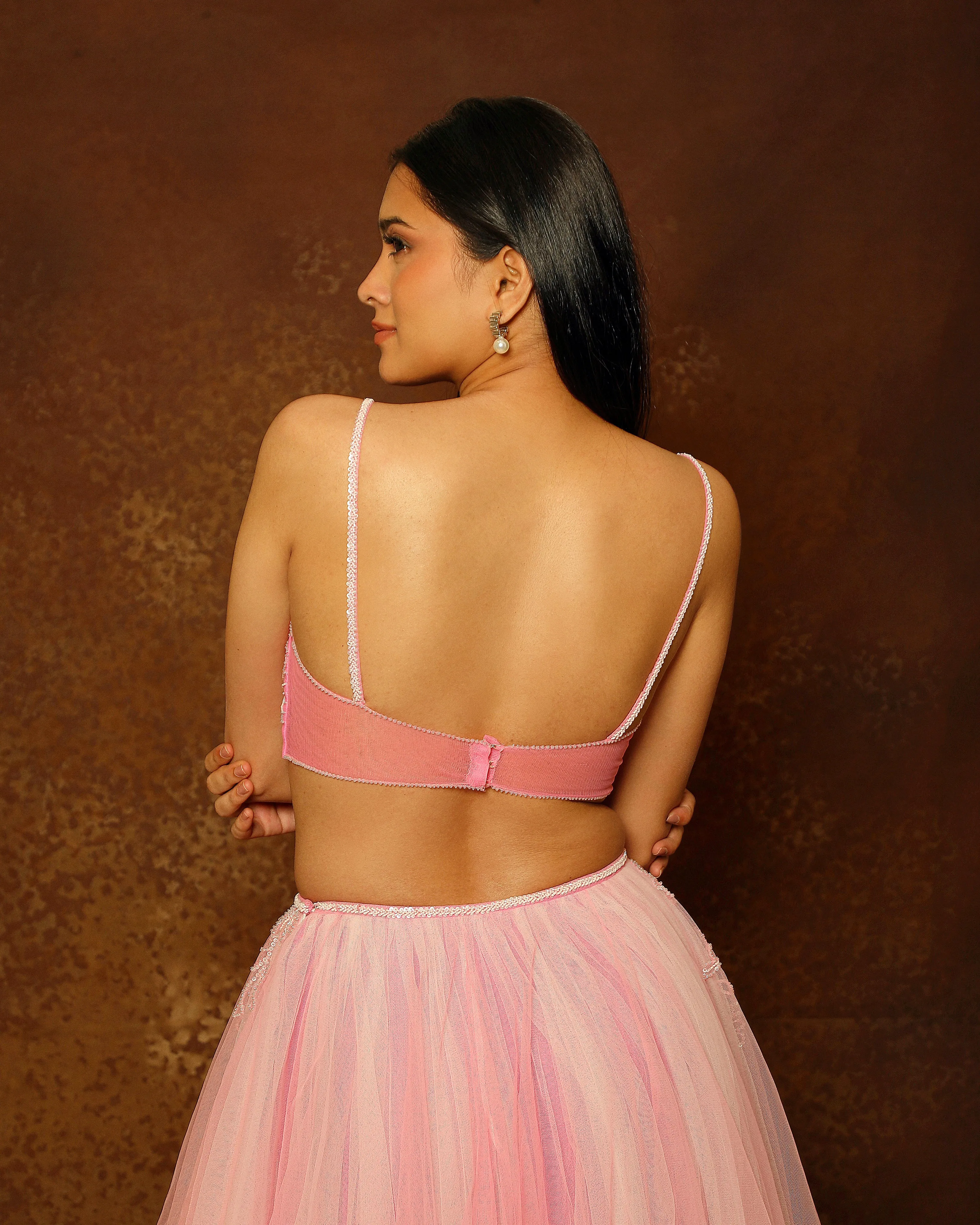 Rose Pink & Bay Salt Skirt Set