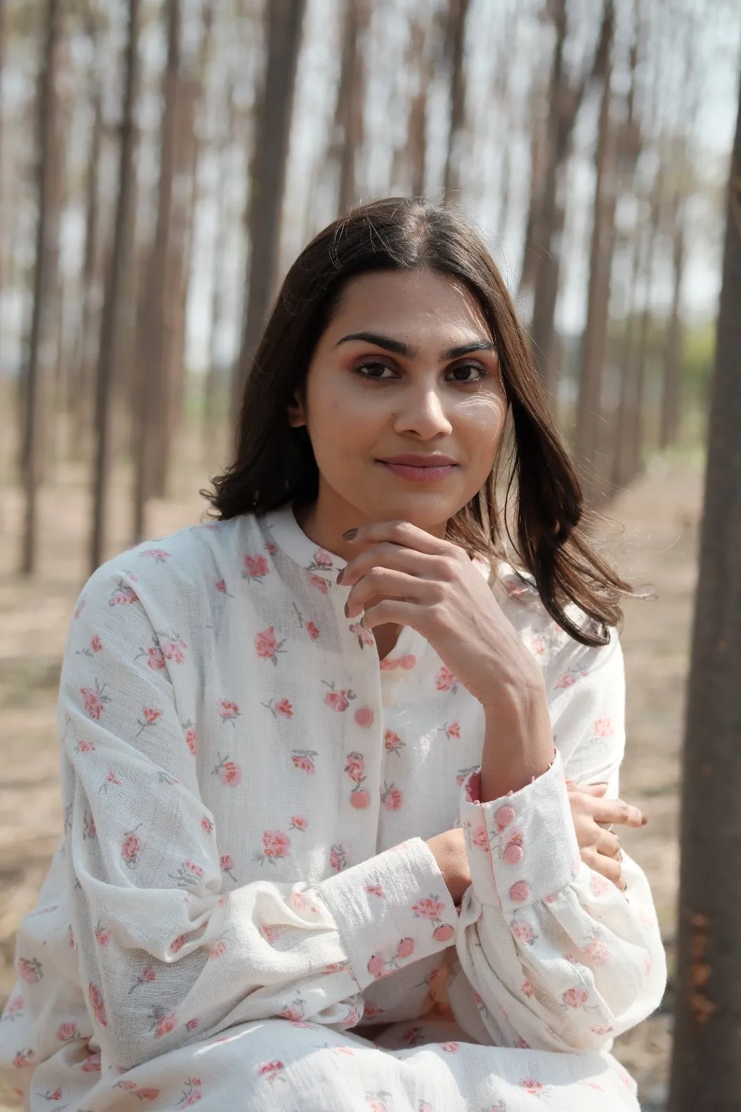 ROSE PINK PETAL OVER SIZED SHIRT