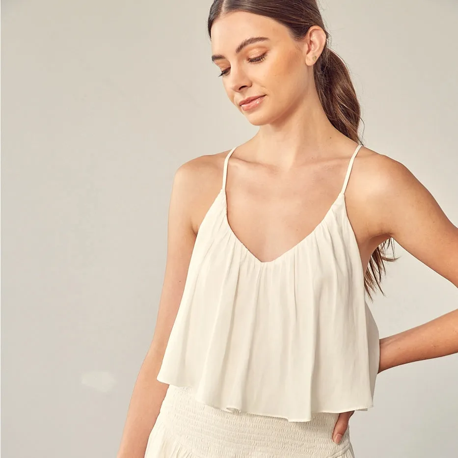 Ruffle Detail Romper Dress