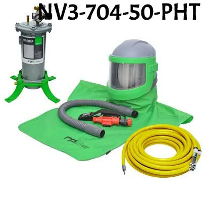 Sandblasting Helmet Nova 3 with Hot Tube made by RPB in the USA.