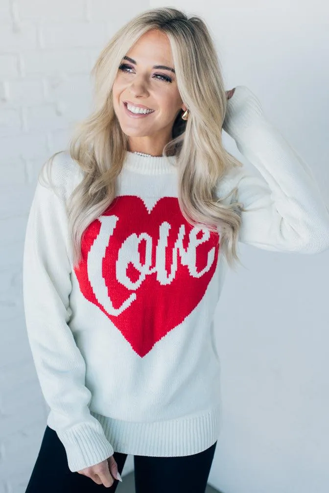 Scripted Love Long Sweater