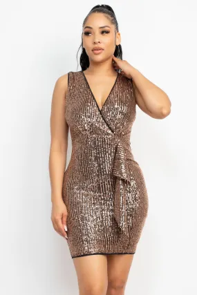 Sequin Mesh Bodycon Dress