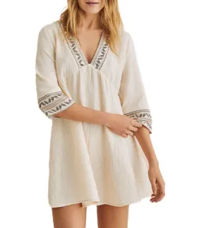 Short Tunic Dress Ivory