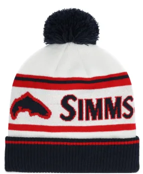 Simms Tip-Up Pom Beanie - Americana