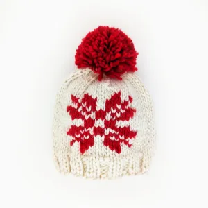 Snowflake Natural Beanie Hat for Baby & Kids