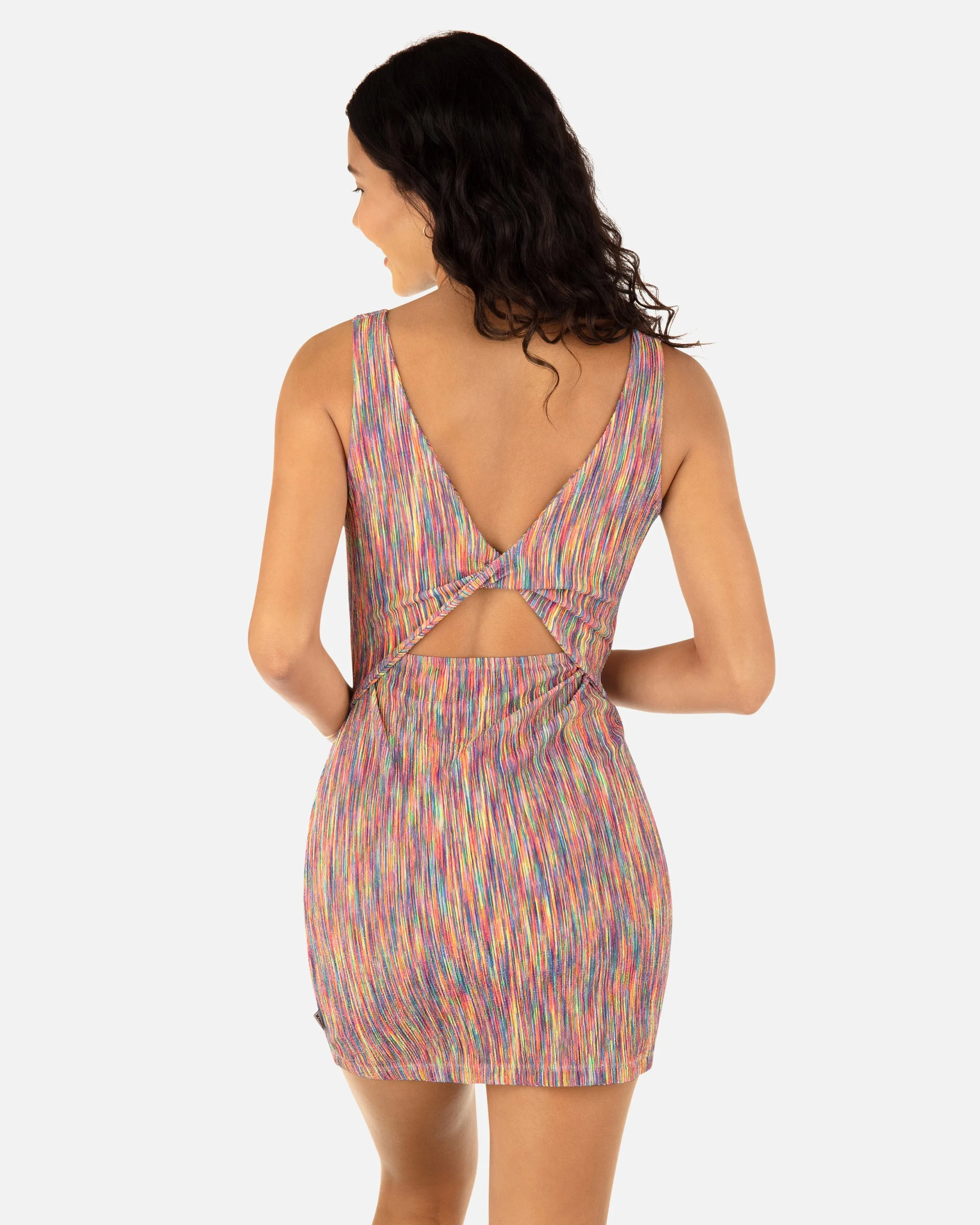 Spacedye Scrunche Convertible Mini Dress