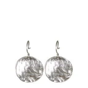 Sterling Silver Flat Shell Earrings