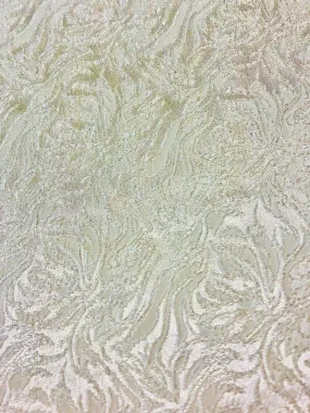 Stretch Brocade - 57-inches Wide Ivory